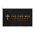 Double-Sided Flag — "The One Way Company"