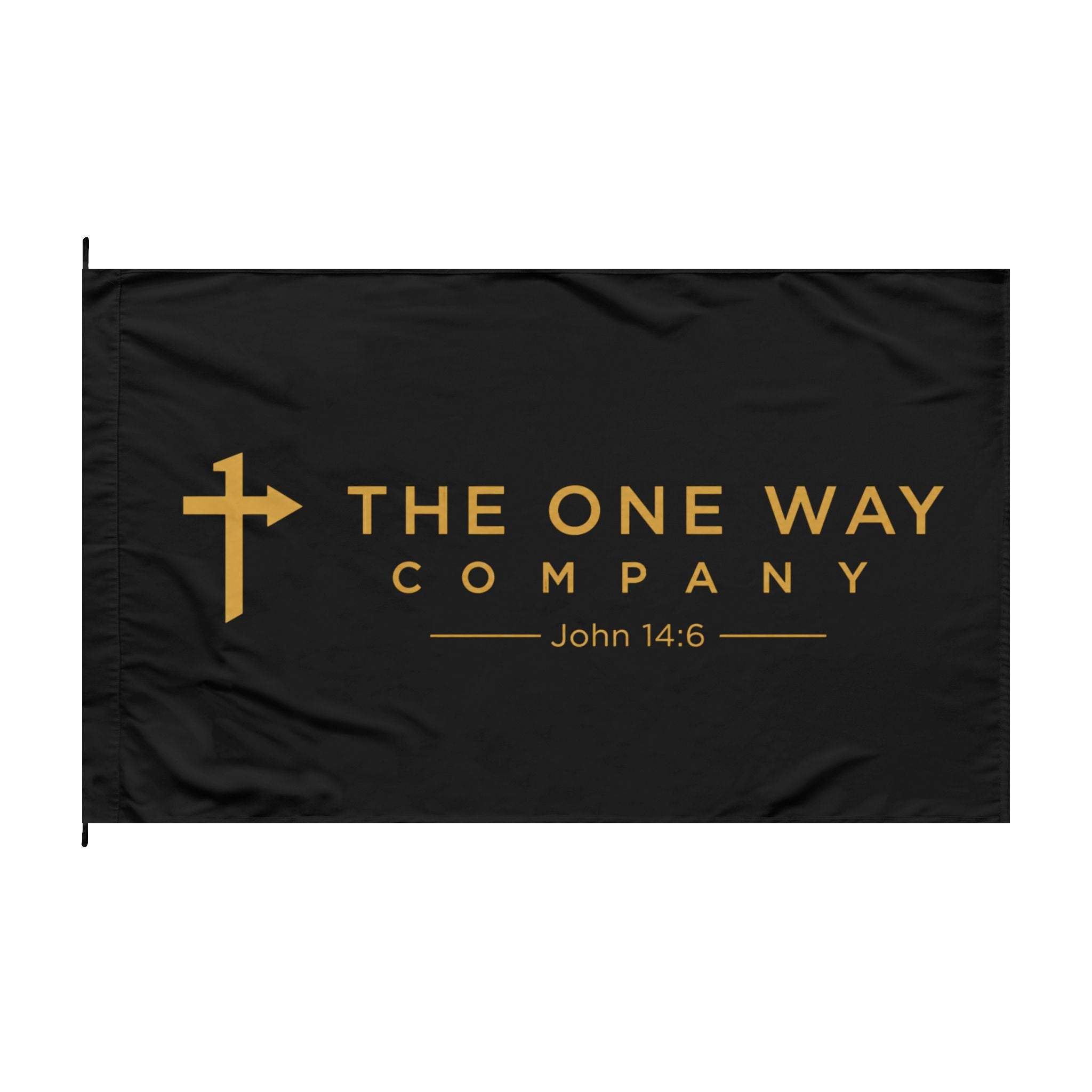 Double-Sided Flag — "The One Way Company"