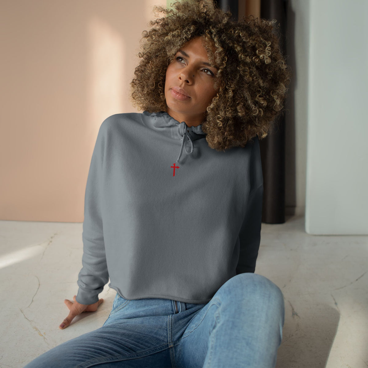 Lane Seven - Cropped Hoodie - One Way