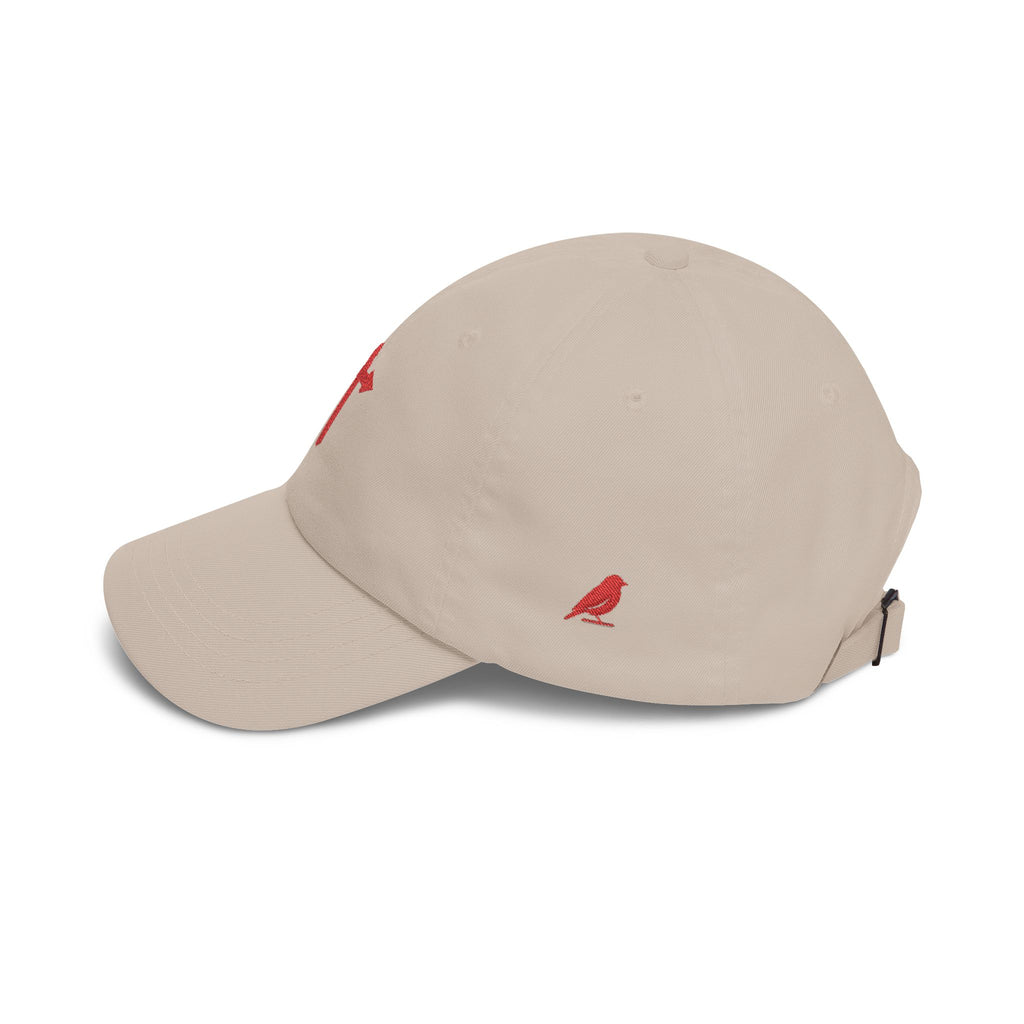 Classic Dad Cap — Yellow Cross Embroidered Baseball Hat