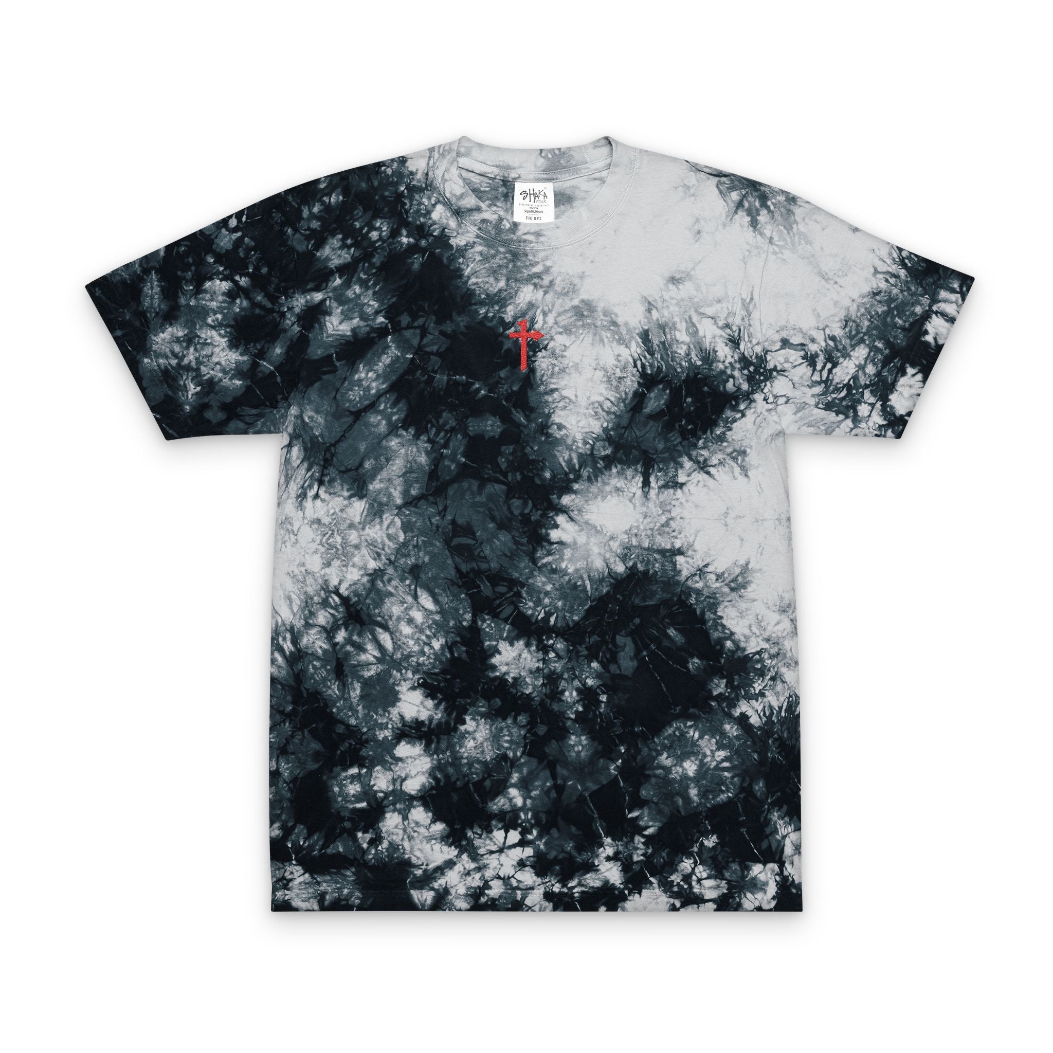 Oversized Tie Dye - Embroidered - One Way Cross