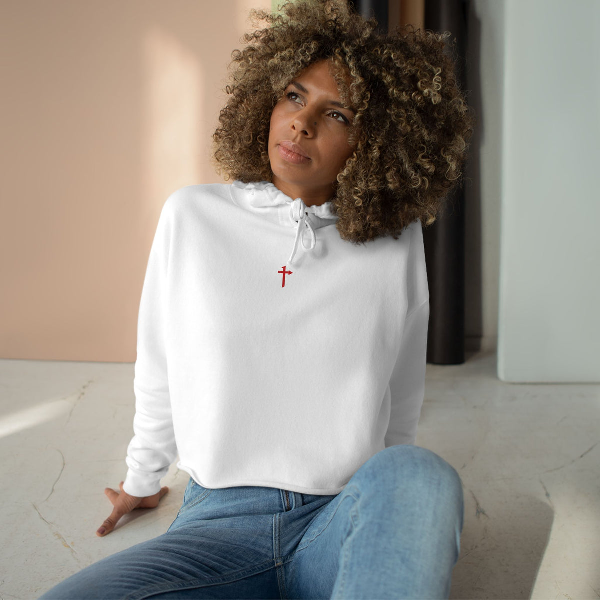 Lane Seven - Cropped Hoodie - One Way