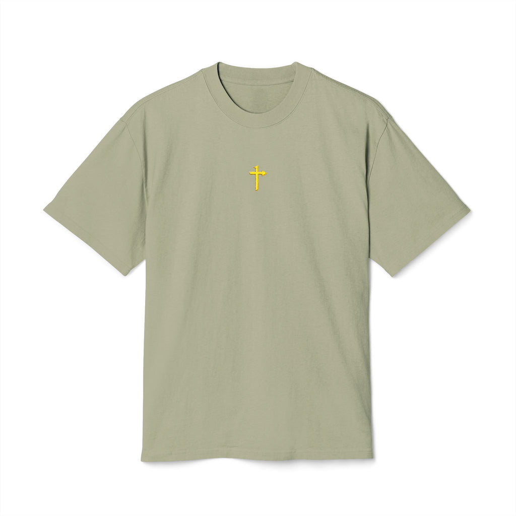 AS Colour - Embroidered - One Way Cross Gold