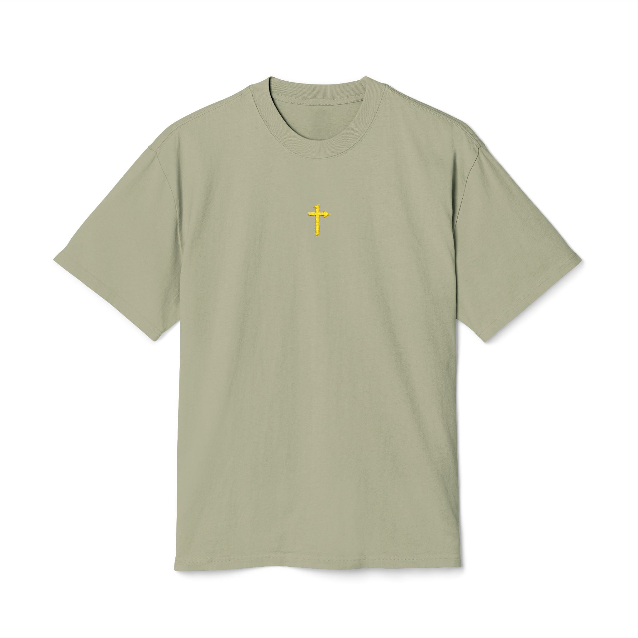 AS Colour - Embroidered - One Way Cross Gold