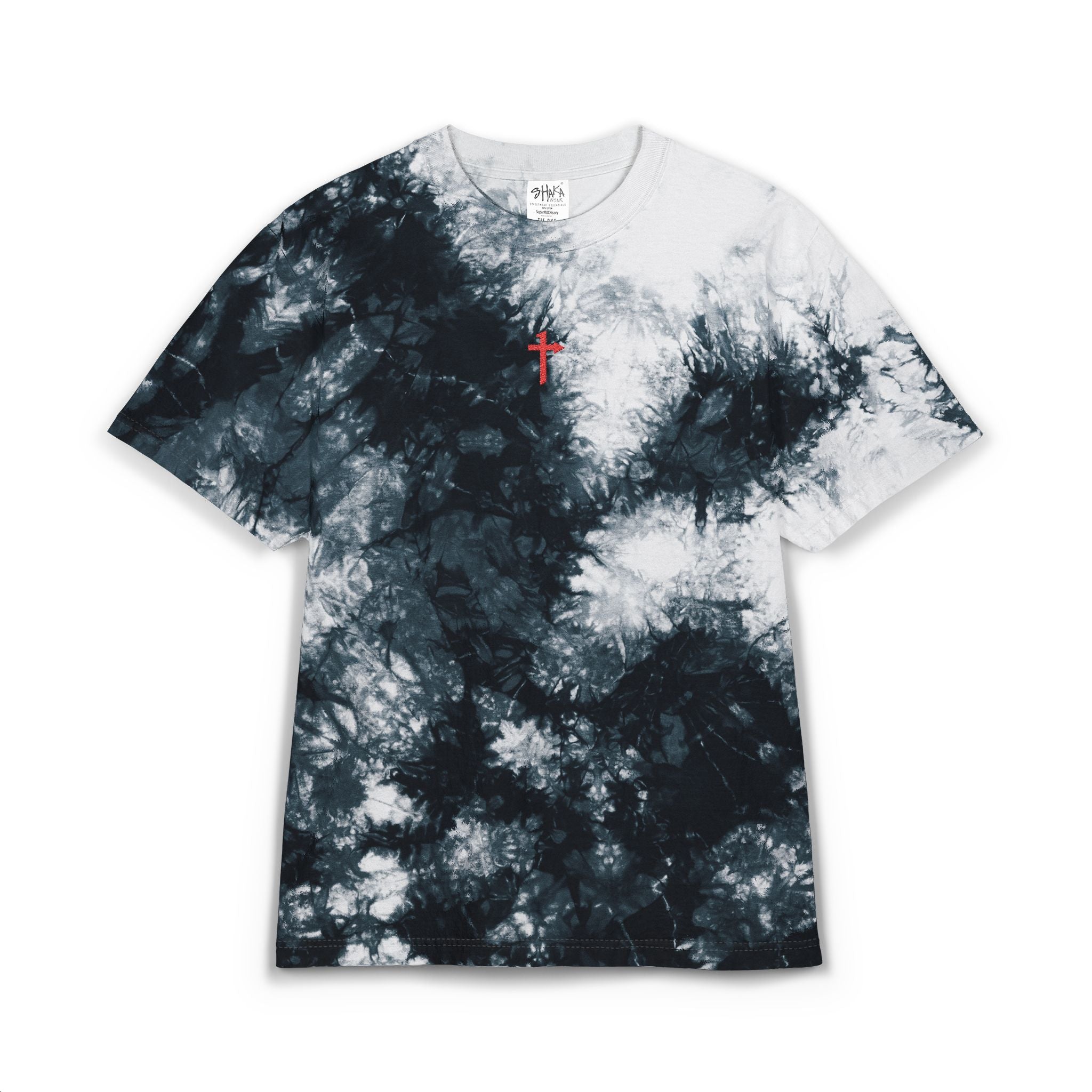 Oversized Tie Dye - Embroidered - One Way Cross