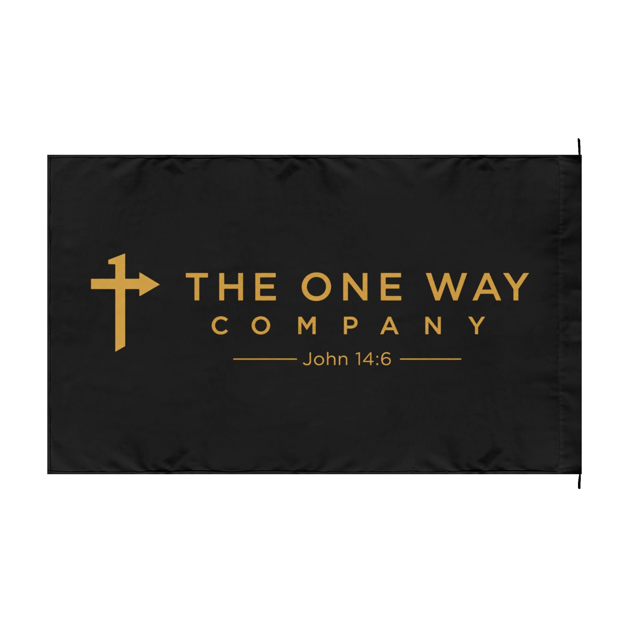Double-Sided Flag — "The One Way Company"