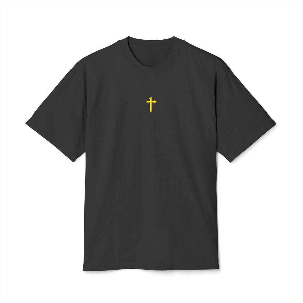 AS Colour - Embroidered - One Way Cross Gold