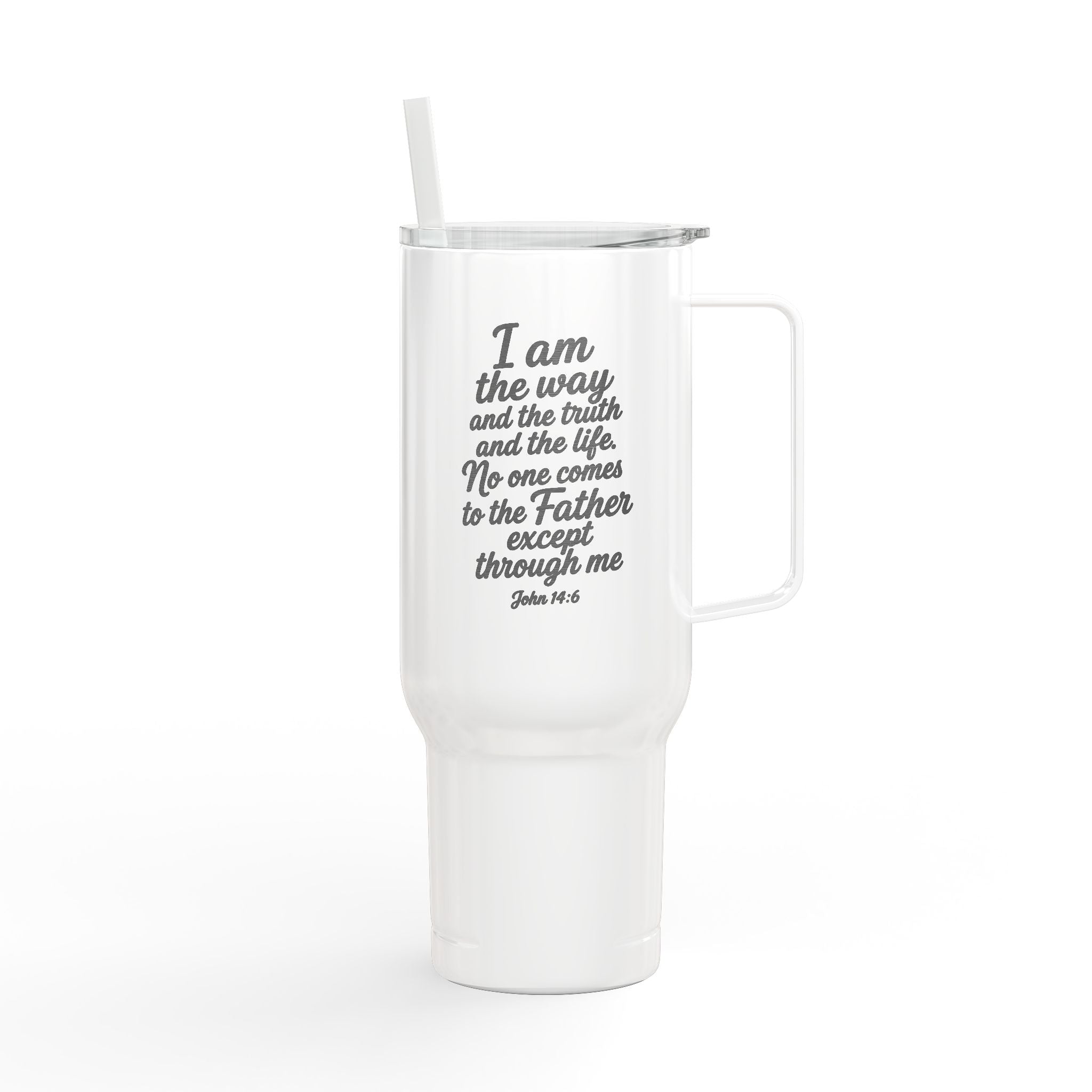 40oz Engraved Insulated Tumbler with Lid — Travel Mug for Coffee & Hydration