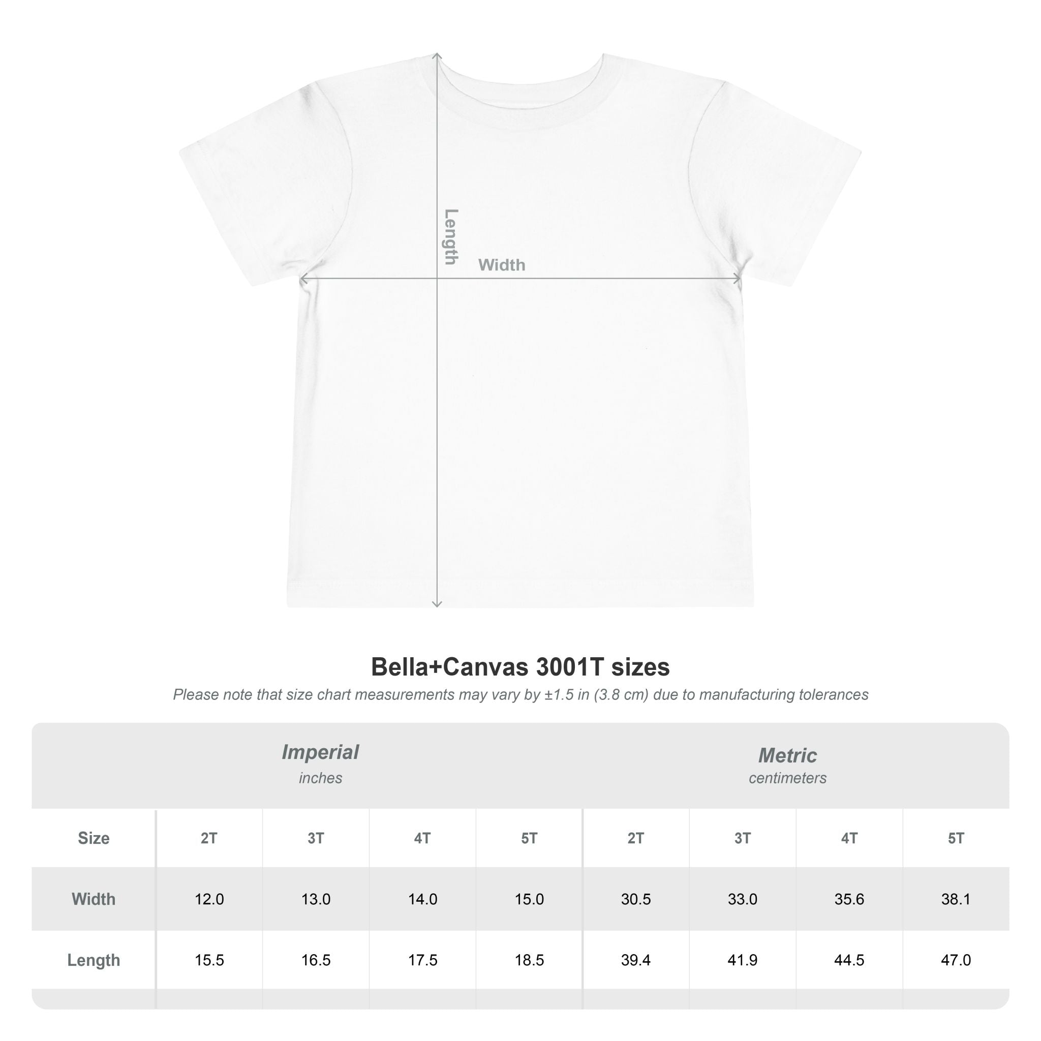 Toddler Tee - Bella Canvas - One Way Subtle