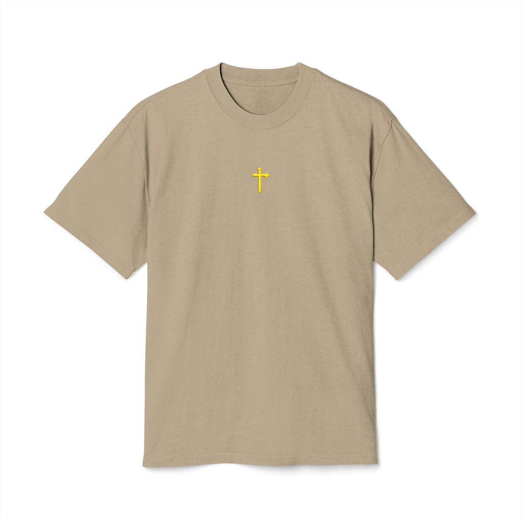 AS Colour - Embroidered - One Way Cross Gold