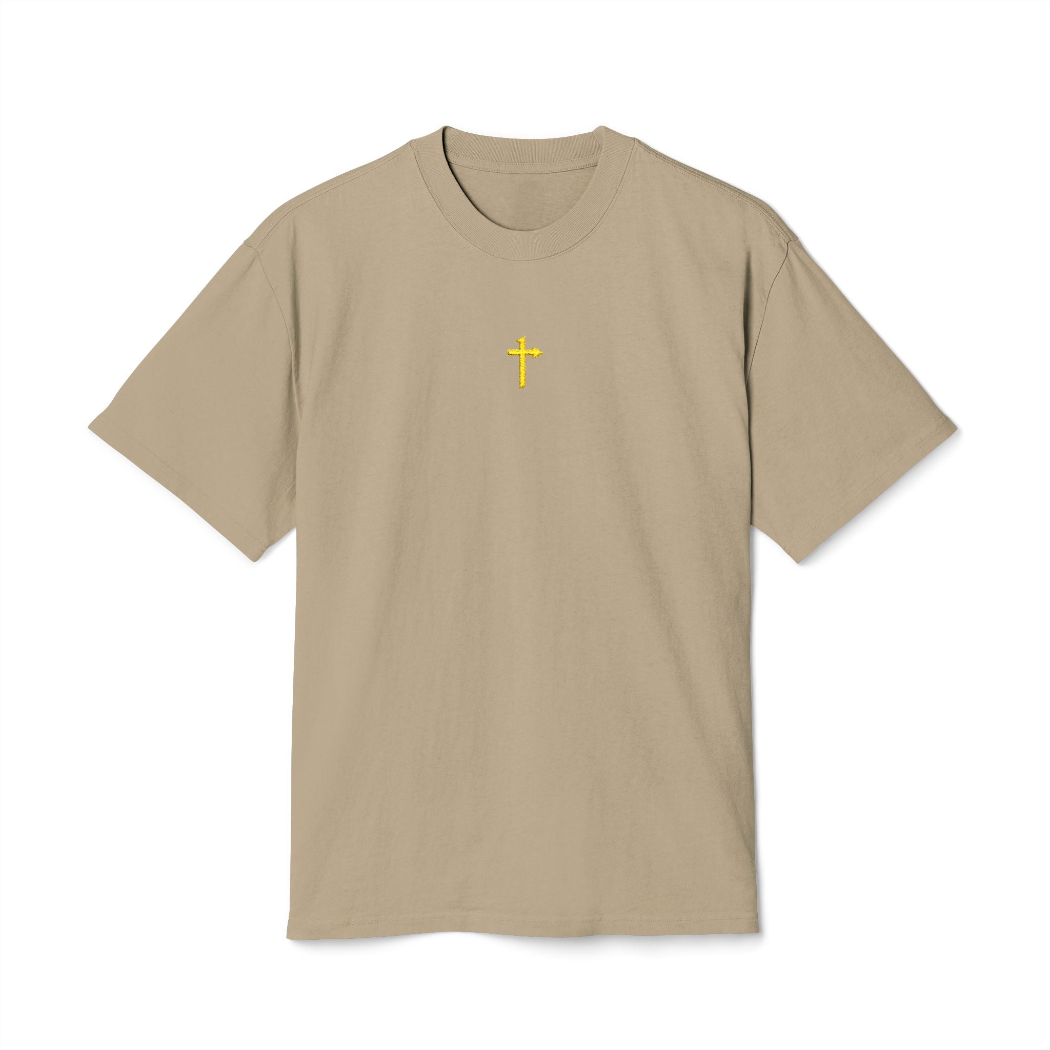 AS Colour - Embroidered - One Way Cross Gold