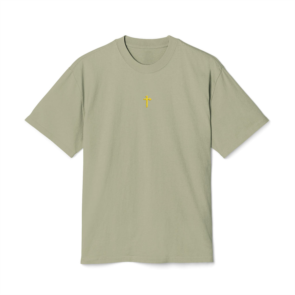 AS Colour - Embroidered - One Way Cross Gold