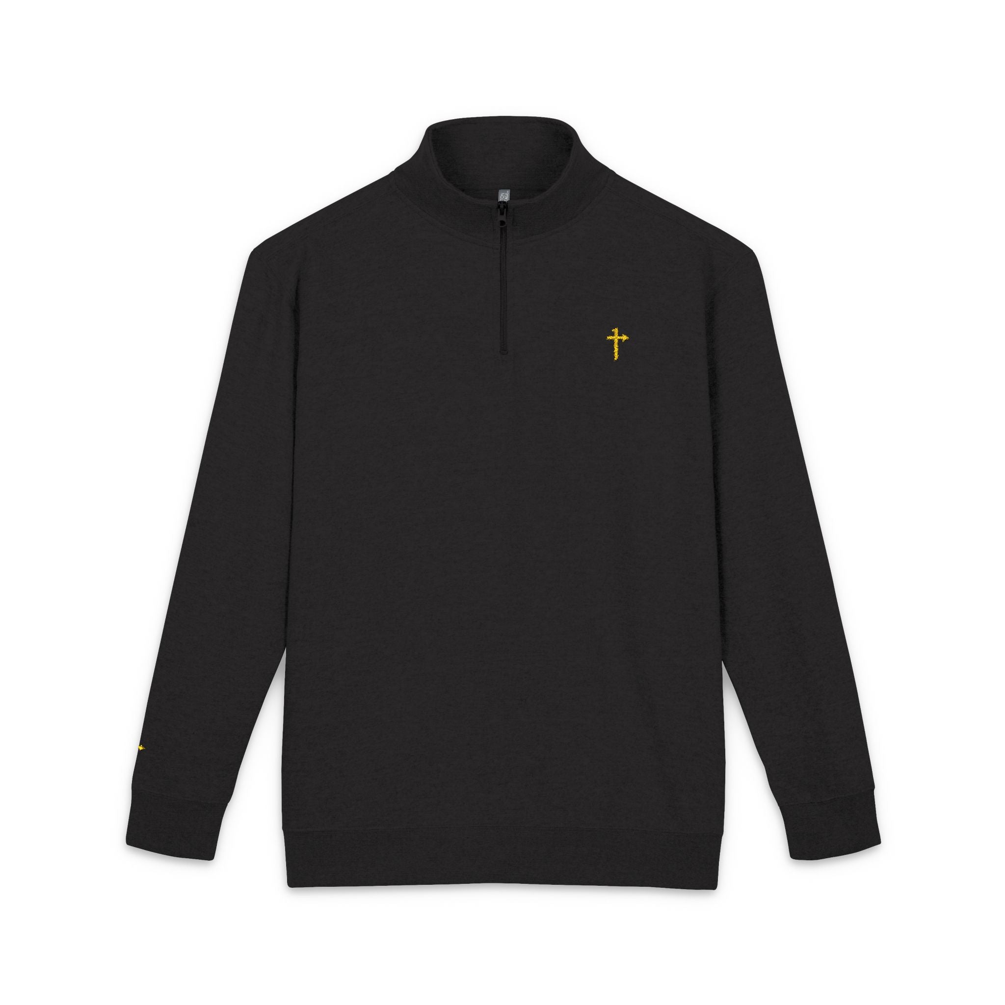 Cotton Heritage Embroidered Quarter Zip - Fitness - Cross