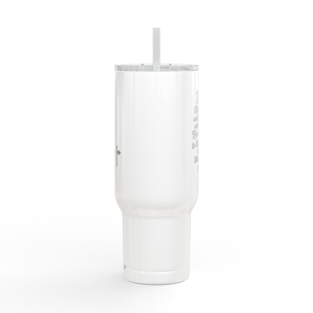 40oz Engraved Insulated Tumbler with Lid — Travel Mug for Coffee & Hydration