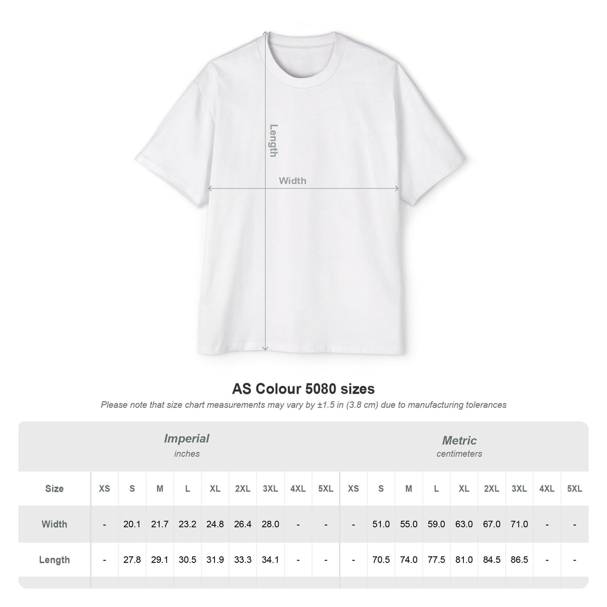 AS Colour Over Sized Tee - Life Style - One Way